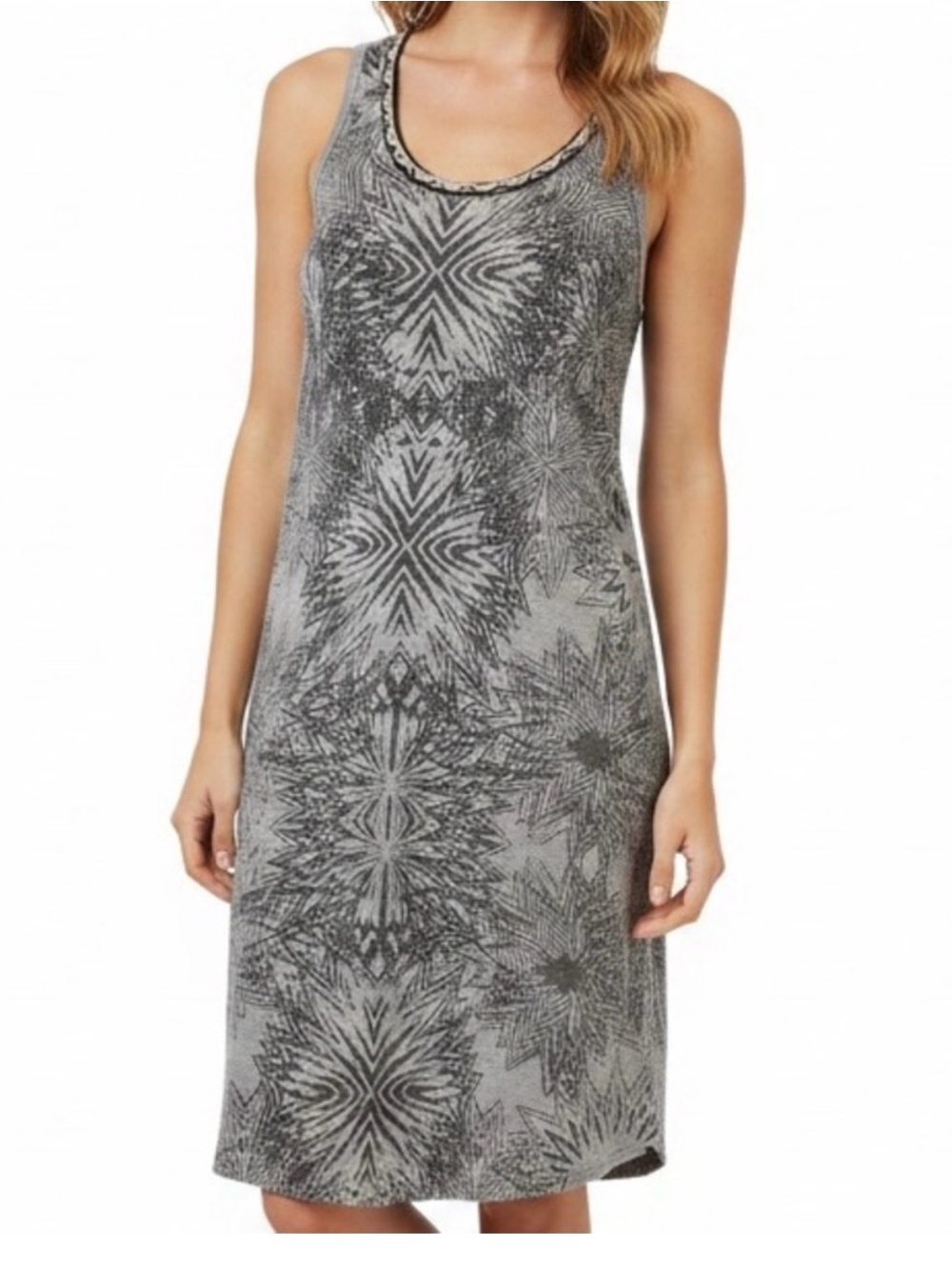 Custo Barcelona BOHO vintage Y2K metallic shimmeringsilver gold tank dress | EUC